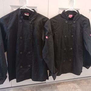 (2) XS- Five Star Chef Double-Breasted Apparel Long Sleeve